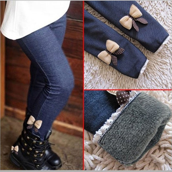 QUẦN LEGGING GIẢ BÒ LÓT LÔNG CHO BÉ SIZE 150