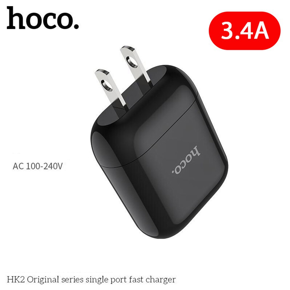 Sạc Nhanh Hoco HK2 Plus 3.4A 2 cổng USB BLUETECH