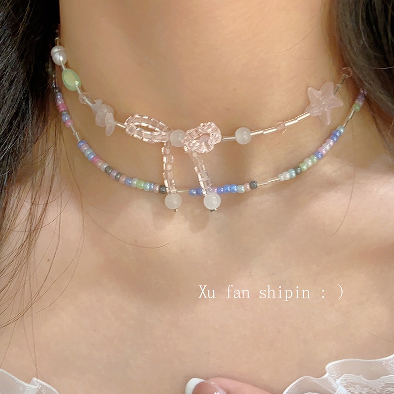 Vòng cổ Ngọc Trai Mặt Ngôi Sao Mặt Cười