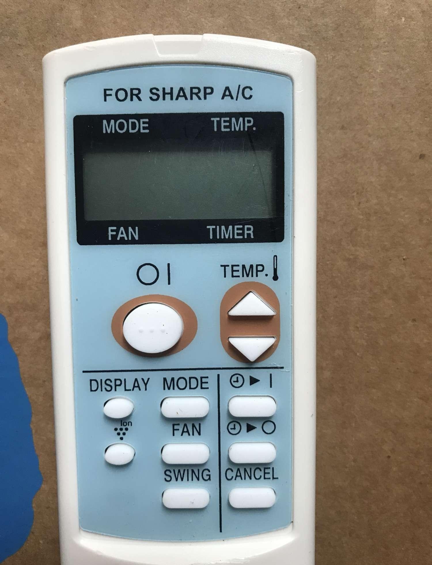 Điều khiển điều hòa nhiệt độ Sharp (mẫu 1)
