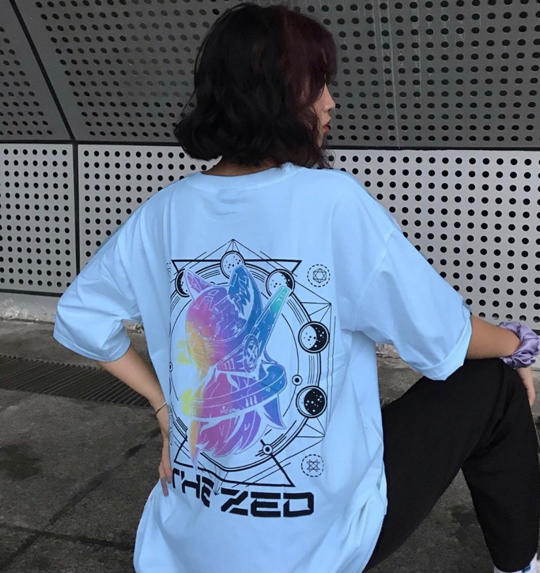 [HCM]ÁO THUN UNISEX MÈO THE ZED XANH  FROM RỘNG CỰC HOT 1REDSHOP