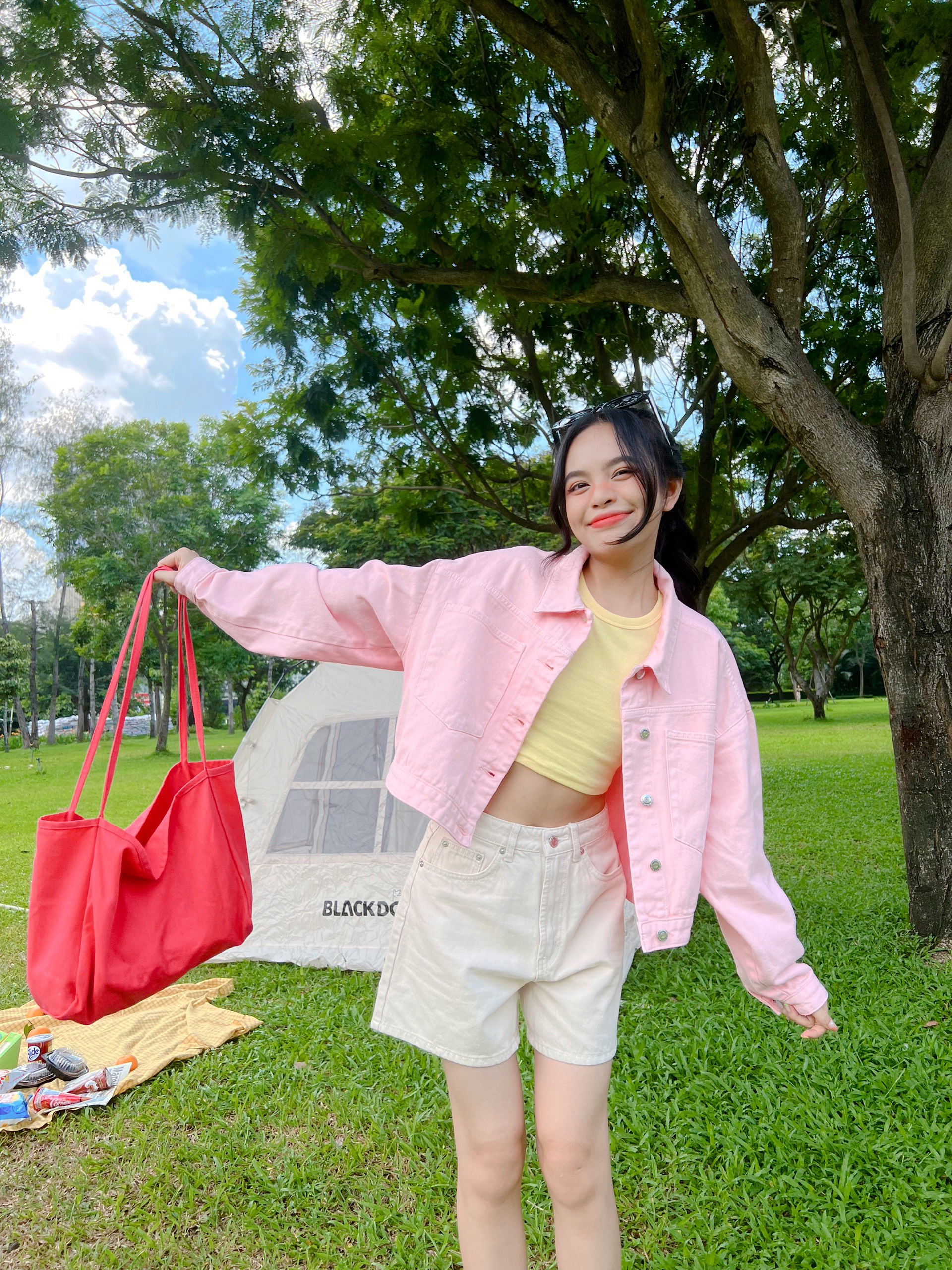 Áo khoác tay dài croptop CROPPED JACKET