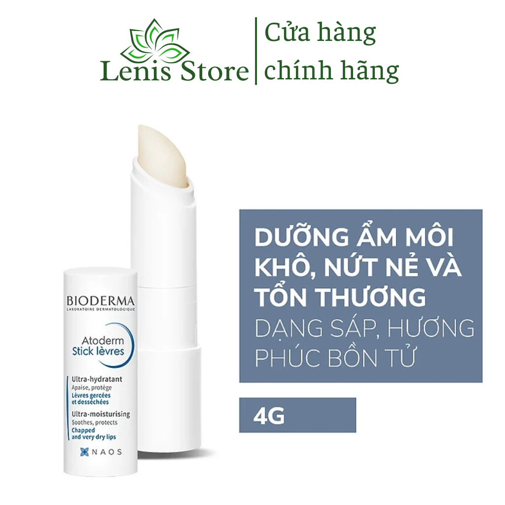 Son Dưỡng Môi Bioderma Atoderm Levres 4g Lenis Store