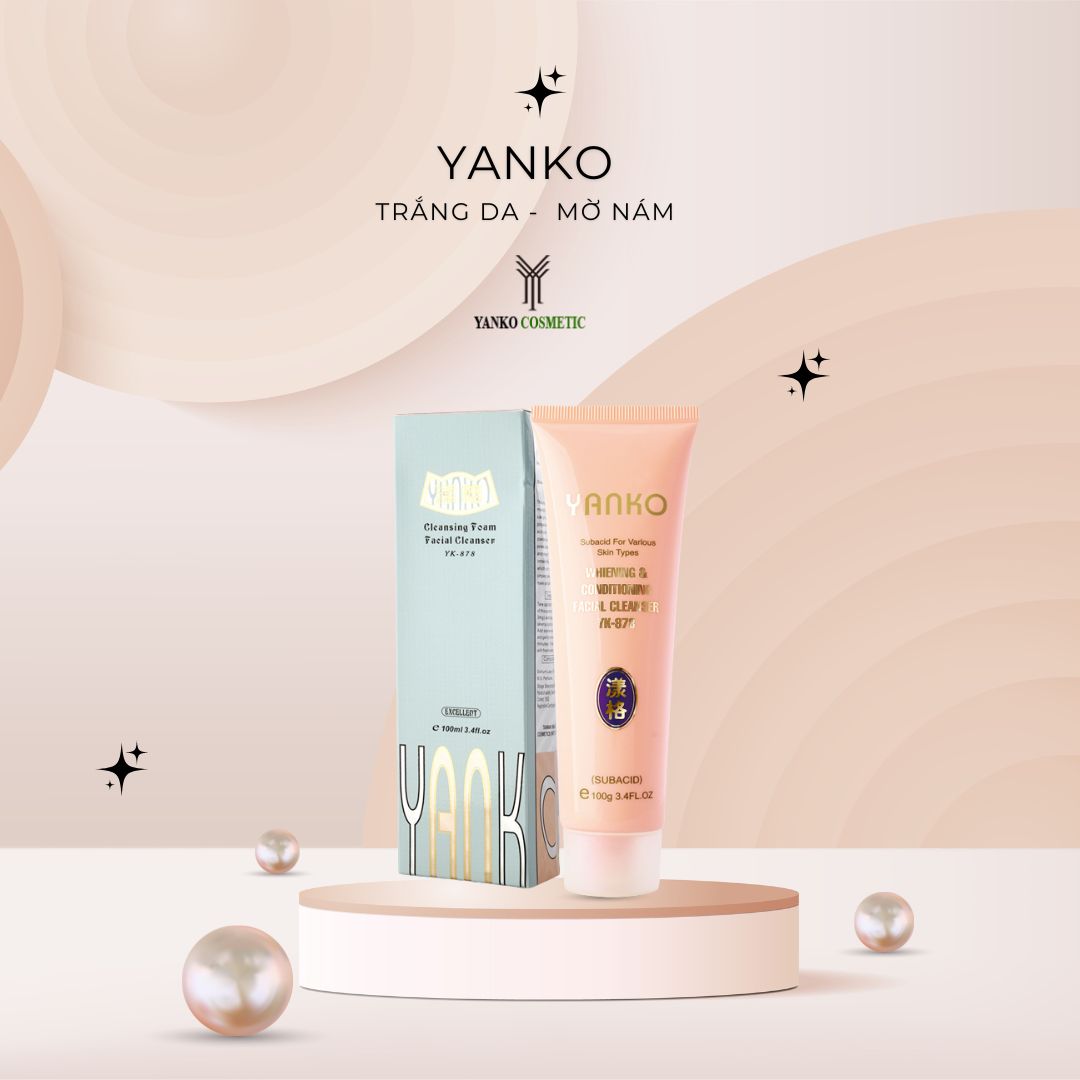 Sữa rửa mặt trắng da hiệu YANKO 100g – YK-878