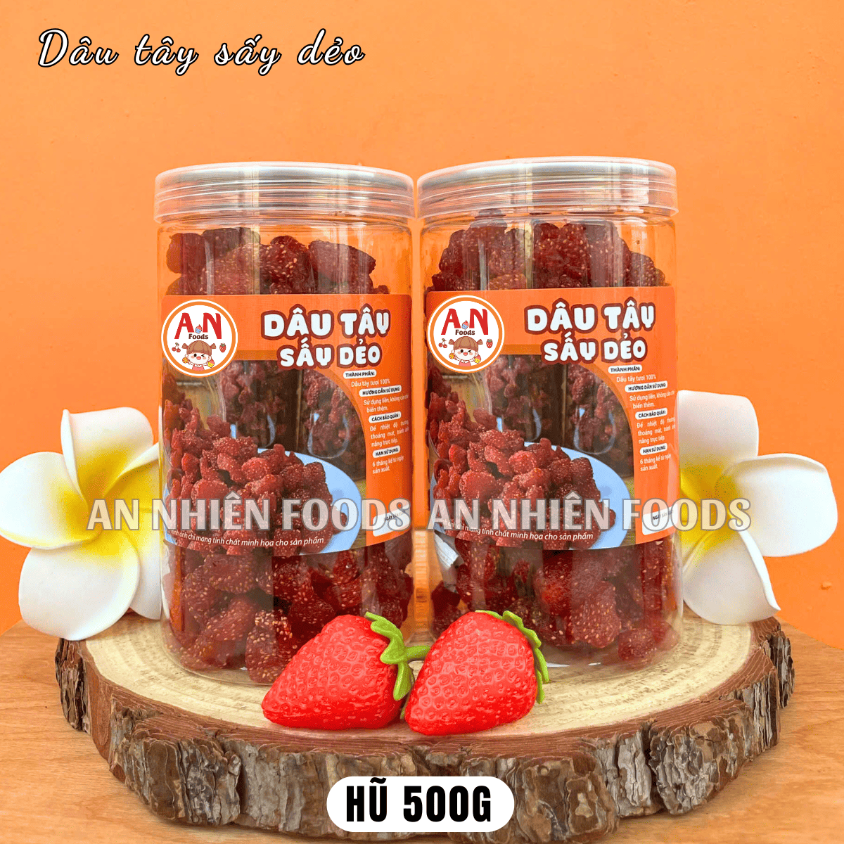 Dâu sấy dẻo (chua ngọt thơm ngon- có video) {Khối lượng tịnh, không tính bao bì}