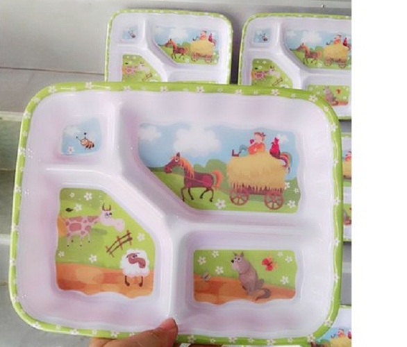 [HCM]Khay Cơm Cho Bé 4 Ngăn