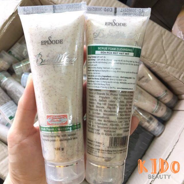 BEAUMORE Episode Srub Foam Cleansing White 120g