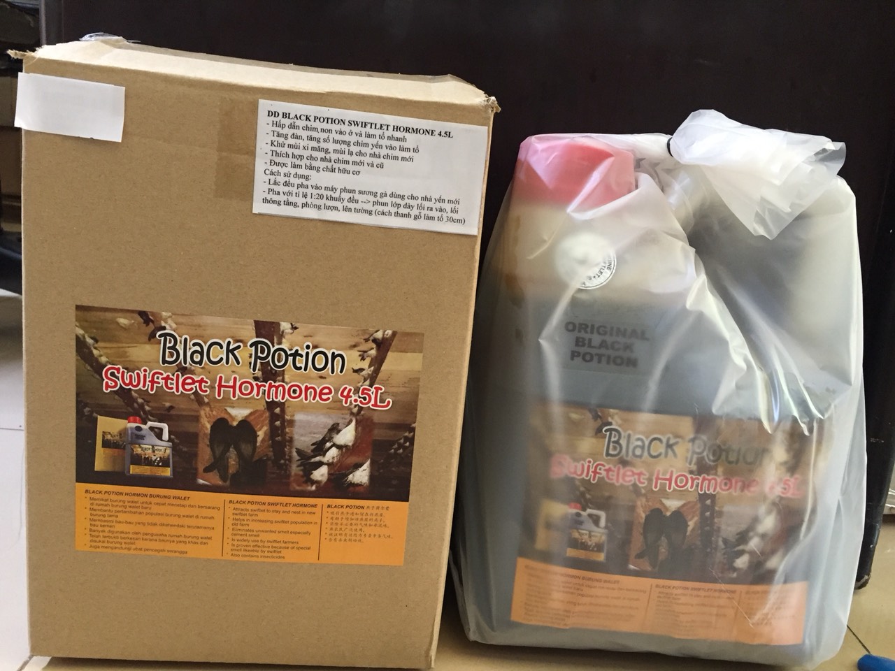 [SP000187] DUNG DỊCH BLACK POTION SWIFTLET HORMONE 4.5L