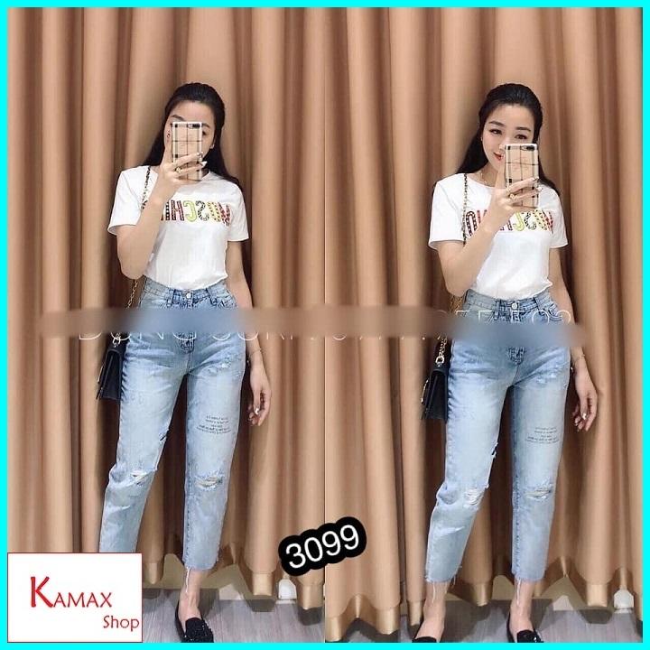 Quần baggy bò rách cá tính 3099