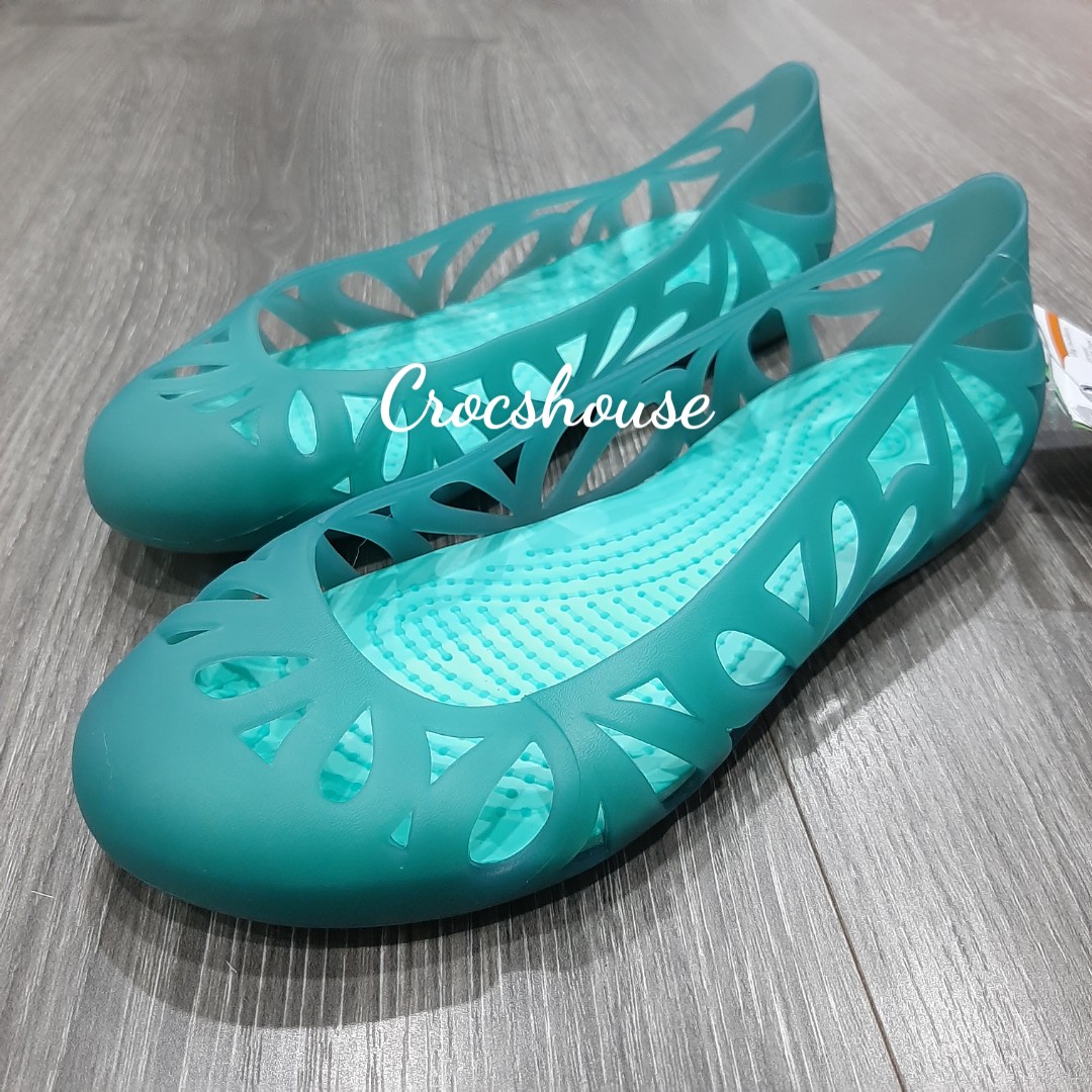 Giày Crocs Nữ Búp Bê Adrina Đi Mưa, Giày Búp Bê Nữ Crocs Adrina Nhựa Nhẹ -  Crocs House 