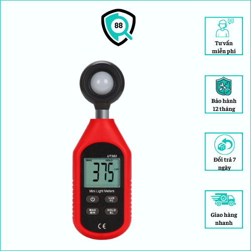 Thiết bị đo cường độ ánh sáng ut383 giúp bạn biết được cường độ ánh sáng mọi nơi