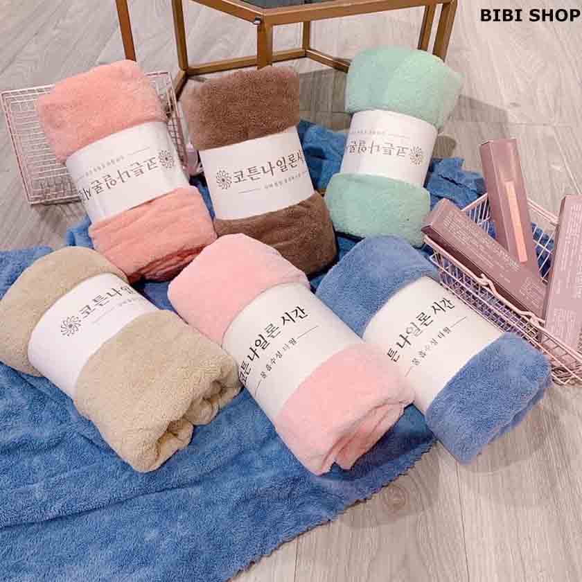 khăn mặt lông cừu Hàn Quốc mềm mịn xịn 50x29 cm - BIBI shop-KM