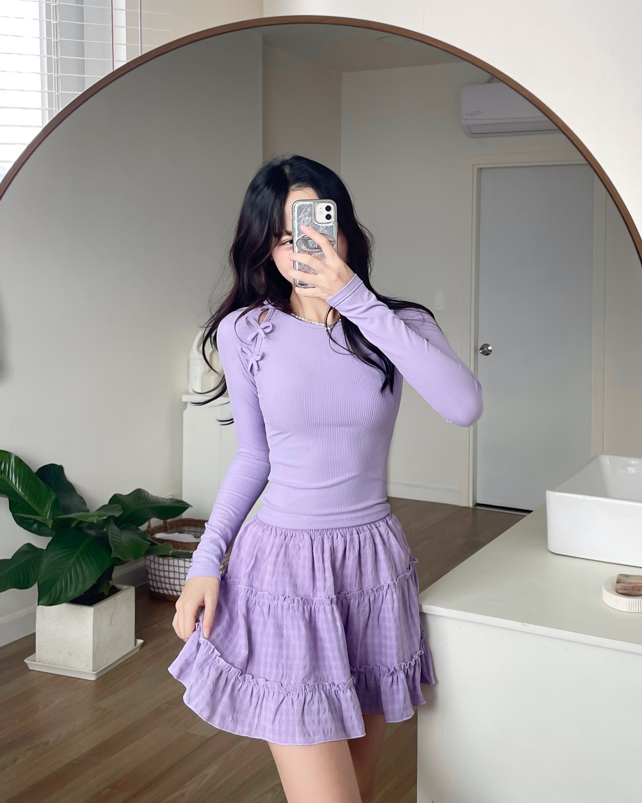 [VOUCHER 12%/149K] Áo thun ôm tay dài MONÁ - BUTTERFLY
