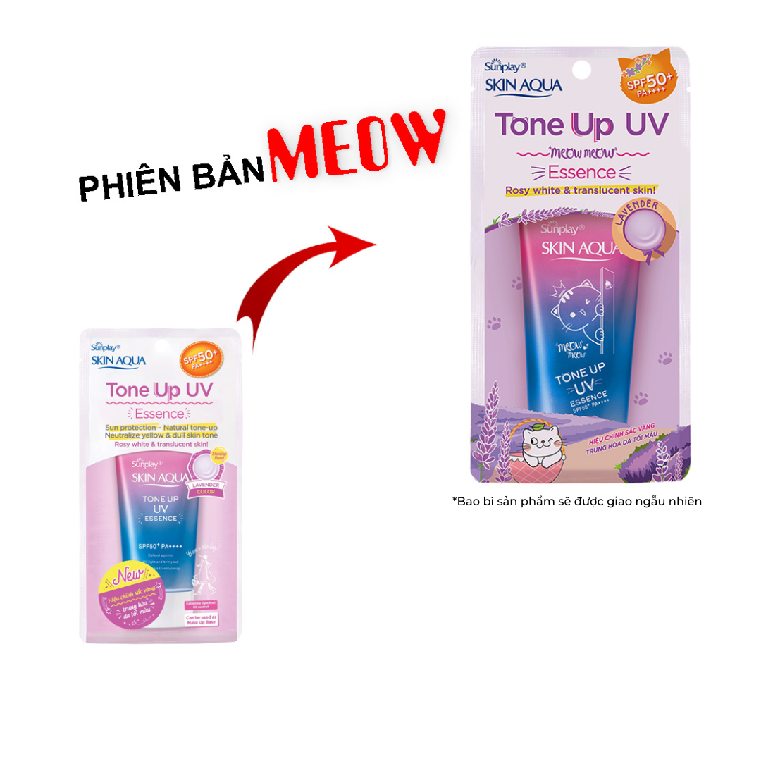 Tinh Chất Chống Nắng Hiệu Chỉnh Sắc Da Sunplay Skin Aqua Tone Up UV Essence Lavender SPF50+ PA++++ 50Gr