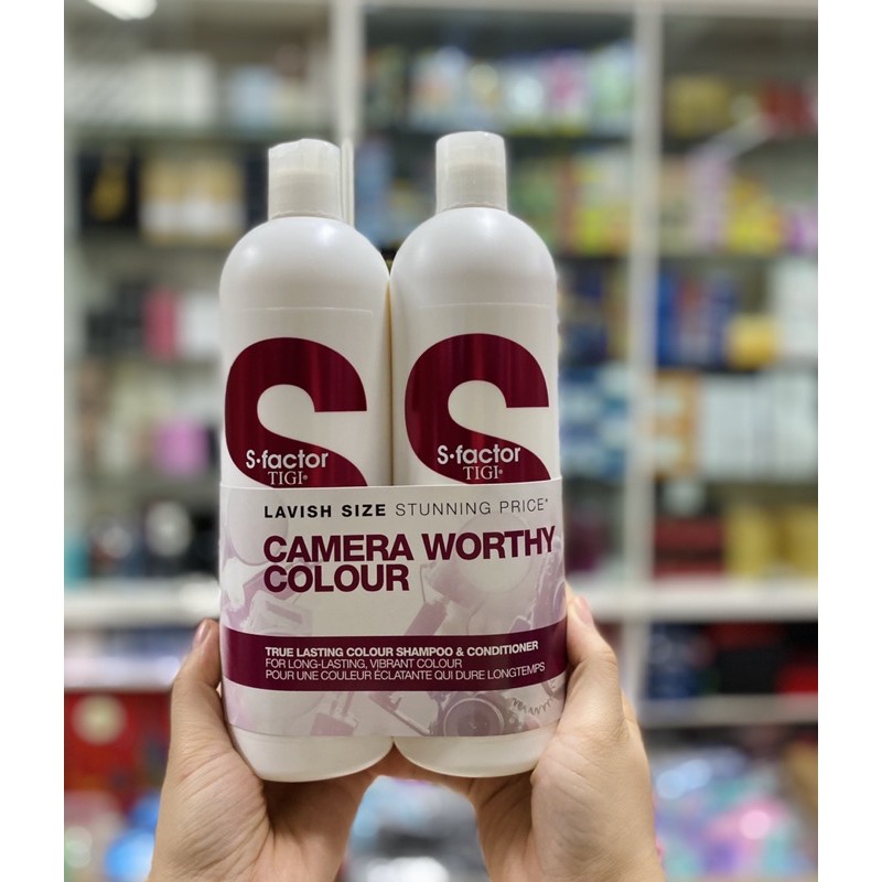 Bộ gội xả Tigi Trắng S-Factor COLOUR DÀNH CHO TÓC NHUỘM  (750ml)