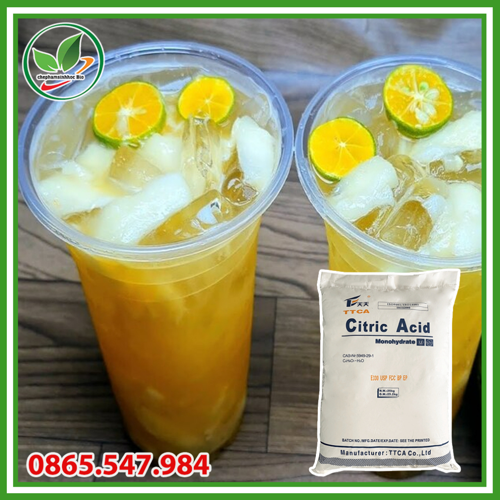Sản phẩm Acid Citric. Bột chanh. Bao 25kg