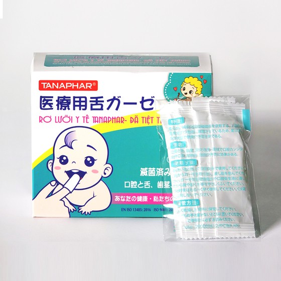 Gạc rơ lưỡi y tế tanaphar - đã tiệt trùng hộp 50 chiếc