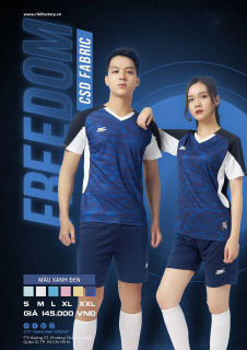 Quần áo thể thao RIKI FREEDOM màu xanh đen thumbnail