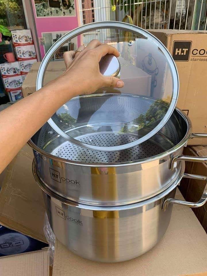 BỘ NỒI XỬNG HẤP H.T COOK 28CM