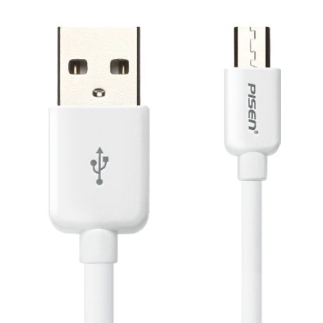 Cáp sạc Micro USB 80cm Pisen cho  Android (Trắng)