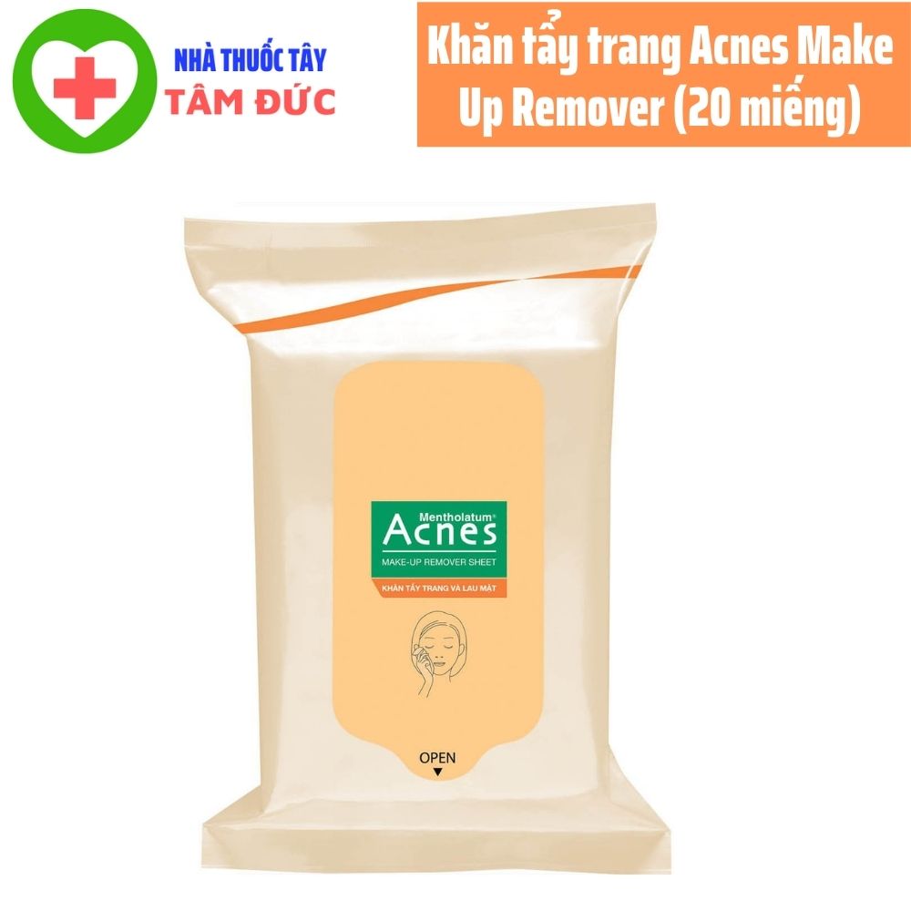 Khăn tẩy trang Acnes Make Up Remover Sheet (20 miếng)
