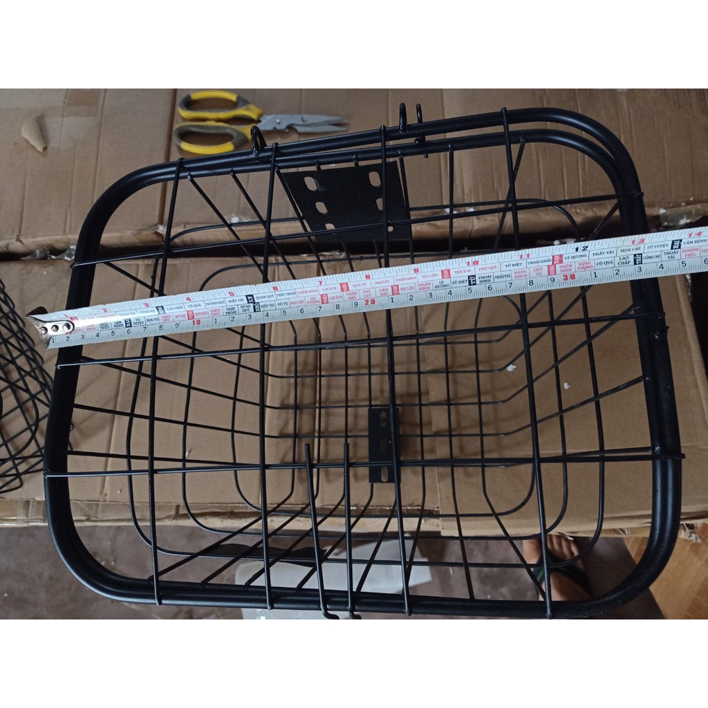 Giỏ Sắt Xe Đạp Điện Có Nắp - Giỏ Xe Đạp