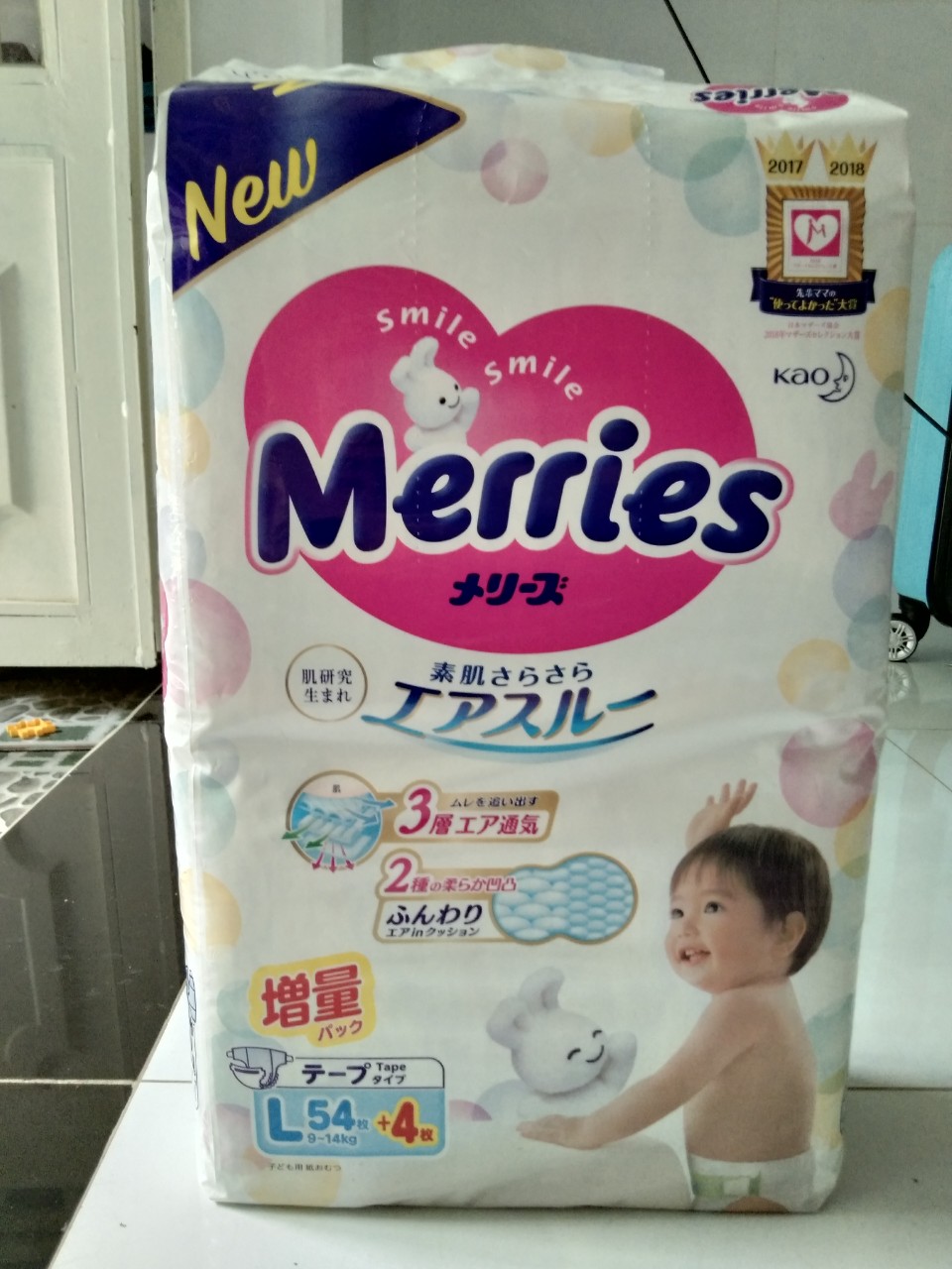 [HCM](HCM) Tã dán Meries cộng miếng L54+4