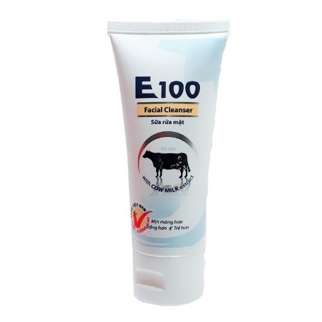 [HCM]Sữa Rửa Mặt E100 Bò Trắng Da Mịn Màng - 80ml