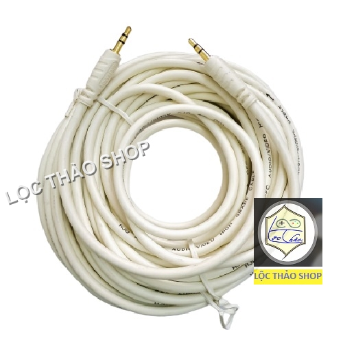 Cáp loa 2 đầu jack 3.5 dài 10M cao cấp