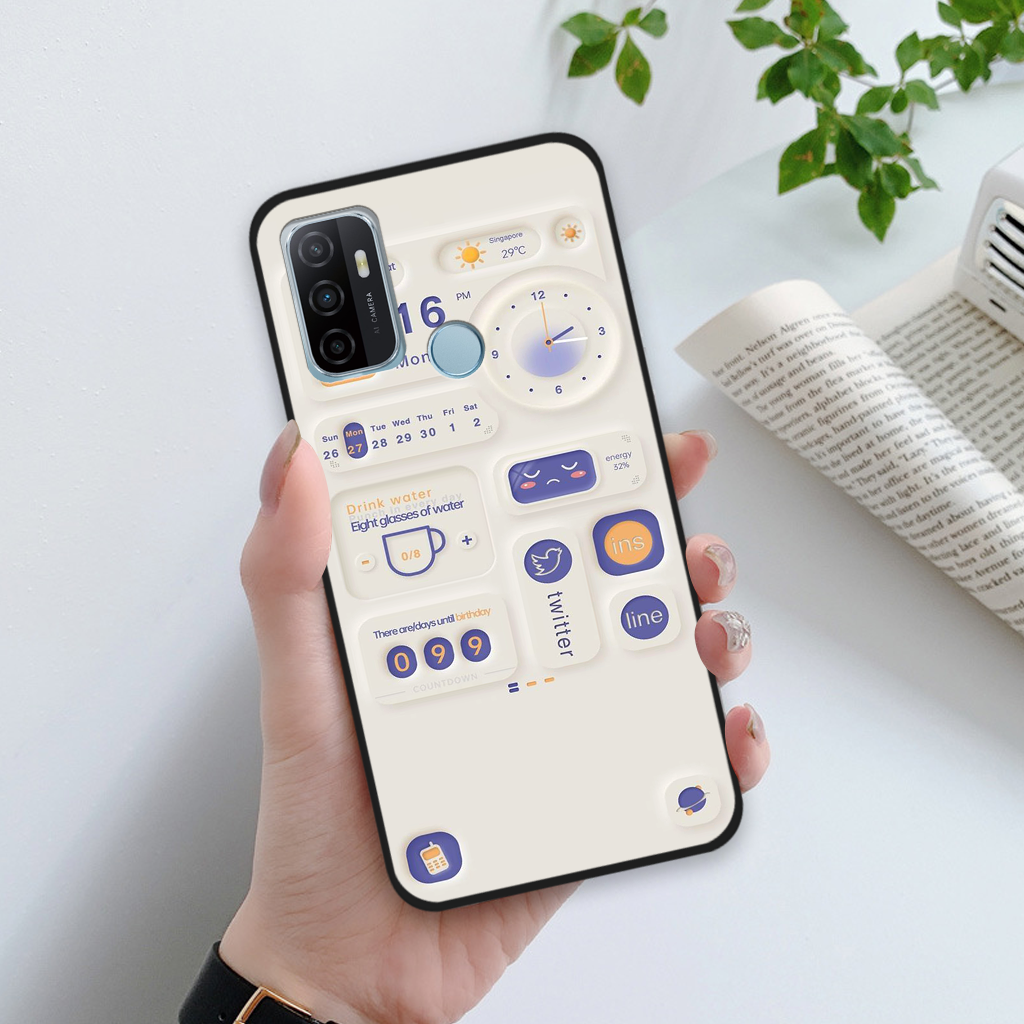 Ốp lưng Oppo A53 họa tiết đồng đồ dễ thương