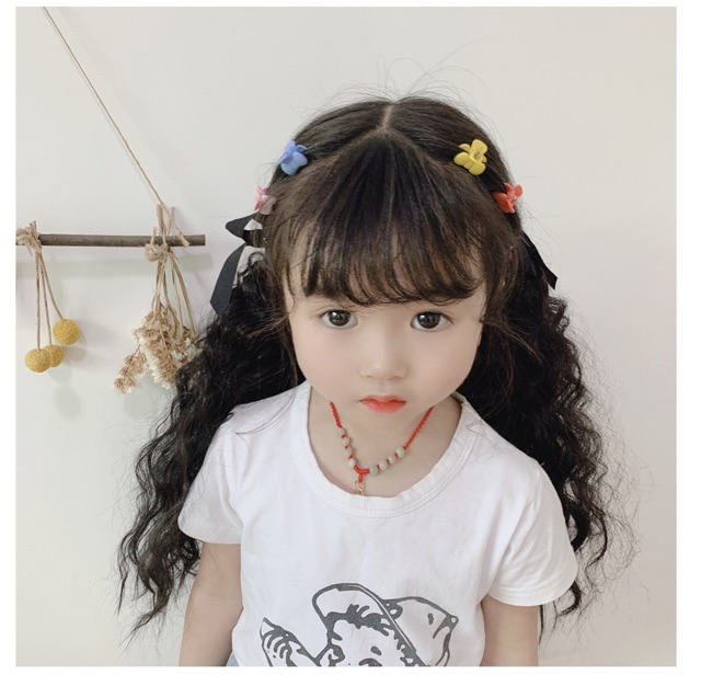 Tóc giả nữ đẹp 😗😗 Tóc giả cột xù cho bé