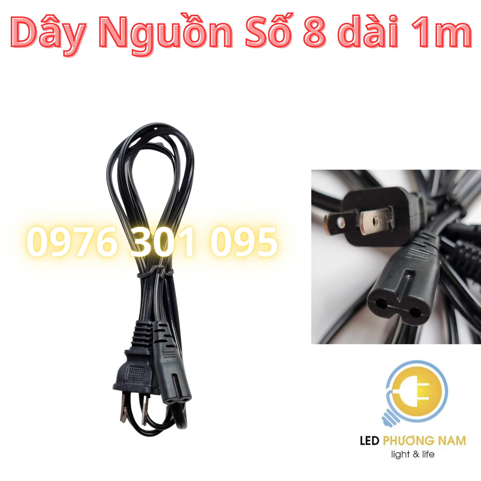 [COMBO 2 ] Dây Nguồn Số 8 Thường và Tốt