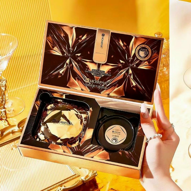 Phấn Nước Trang Điểm BB Air Cushion Hompar Vàng,