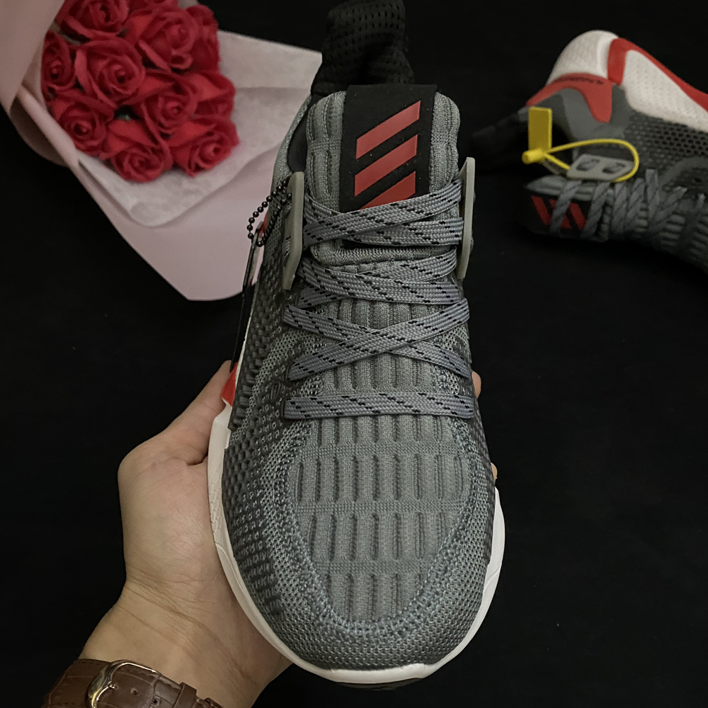 [Full box & Freeship] Giày Thể Thao Sneaker Alphabounce Xám Đỏ Version 2020 - Nam Nữ