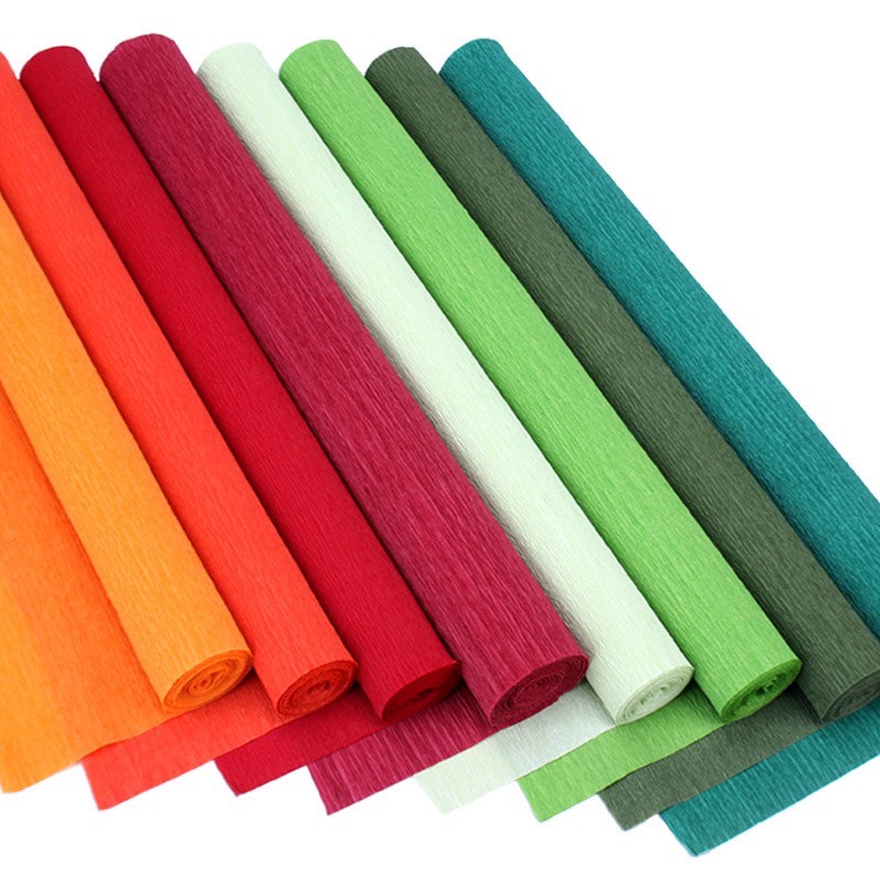 1 cuộn giấy nhún làm hoa, cuộn 50x250cm (Trung)