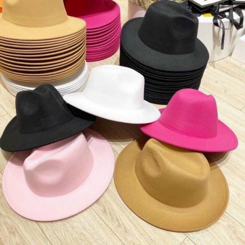 Mũ Phớt Fedora Dạ Thời Trang
