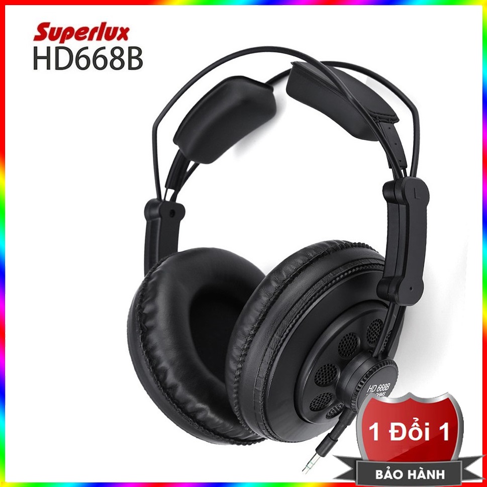 Tai nghe kiểm âm Superlux HD668B cao cấp (Đen)