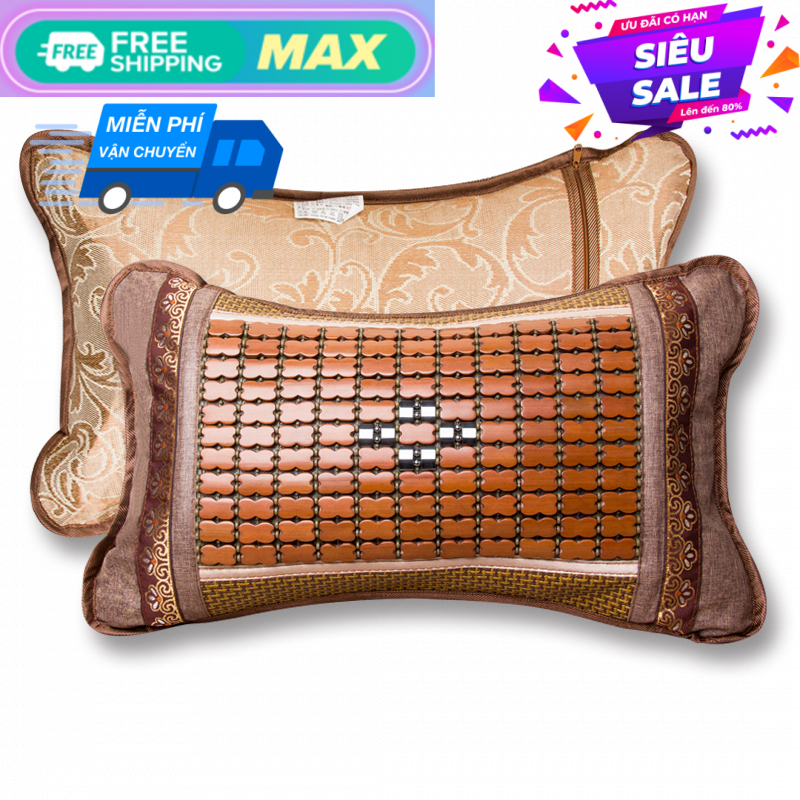 Bộ 2 Gối Trúc Mây hạt Cao Cấp