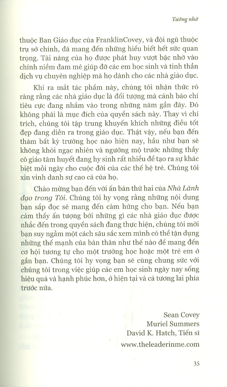 Nhà Lãnh Đạo Trong Tôi