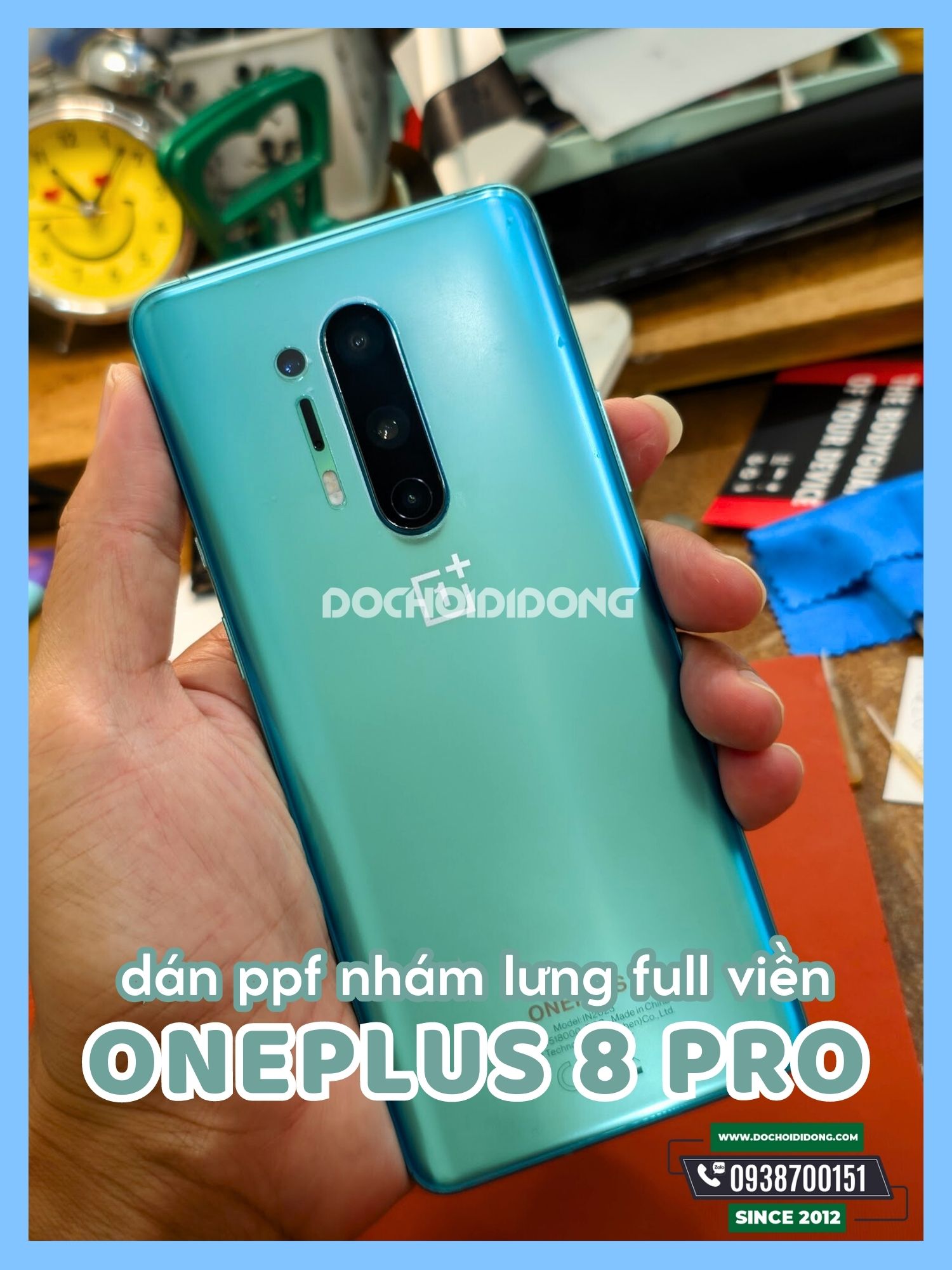 [HCM]Miếng dán PPF OnePlus 8 Pro trong nhám đổi màu