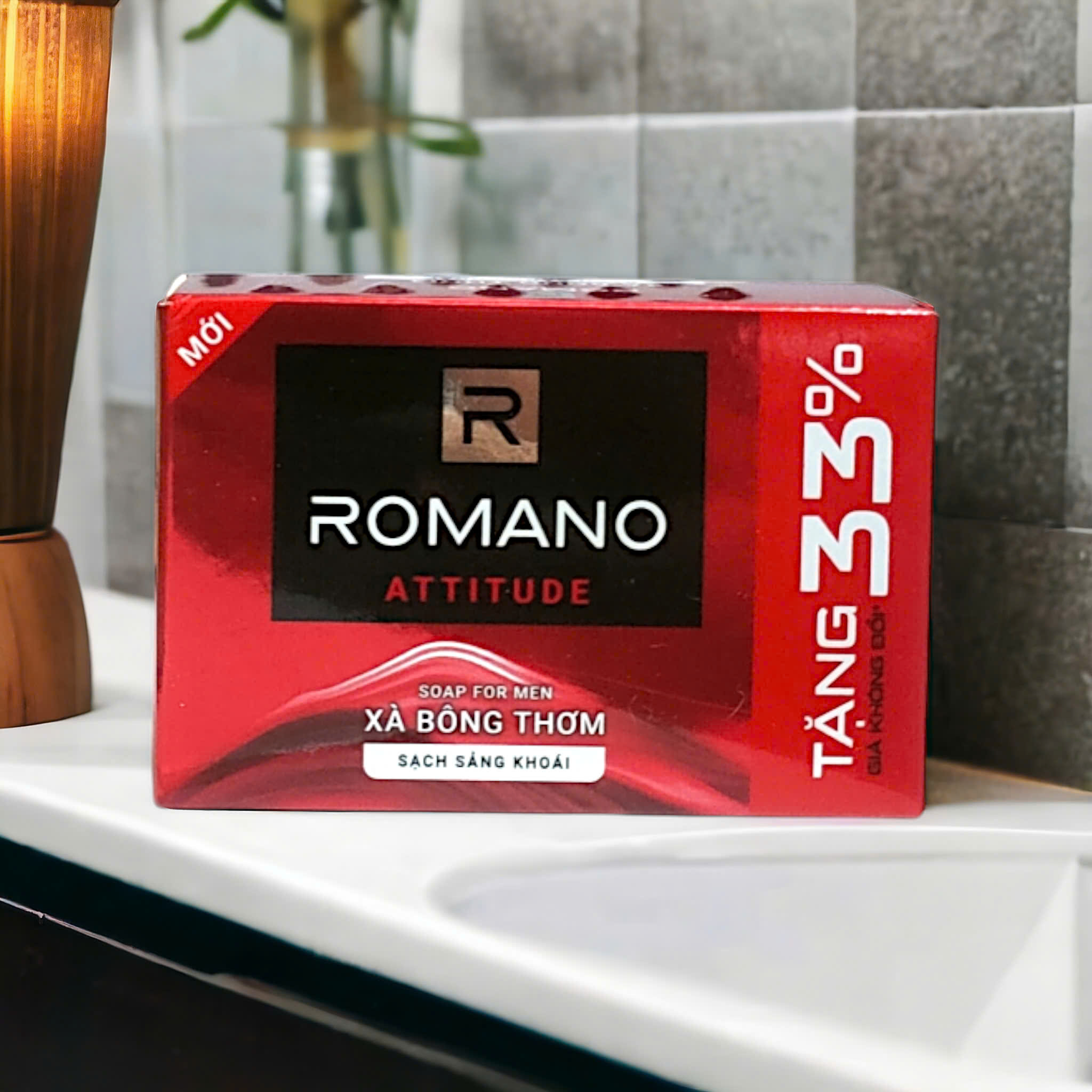 (Tặng 33%) Xà Bông Cục Romano 120g.