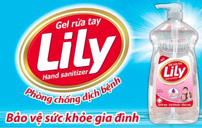Gel rửa tay khô Lily 1,5L