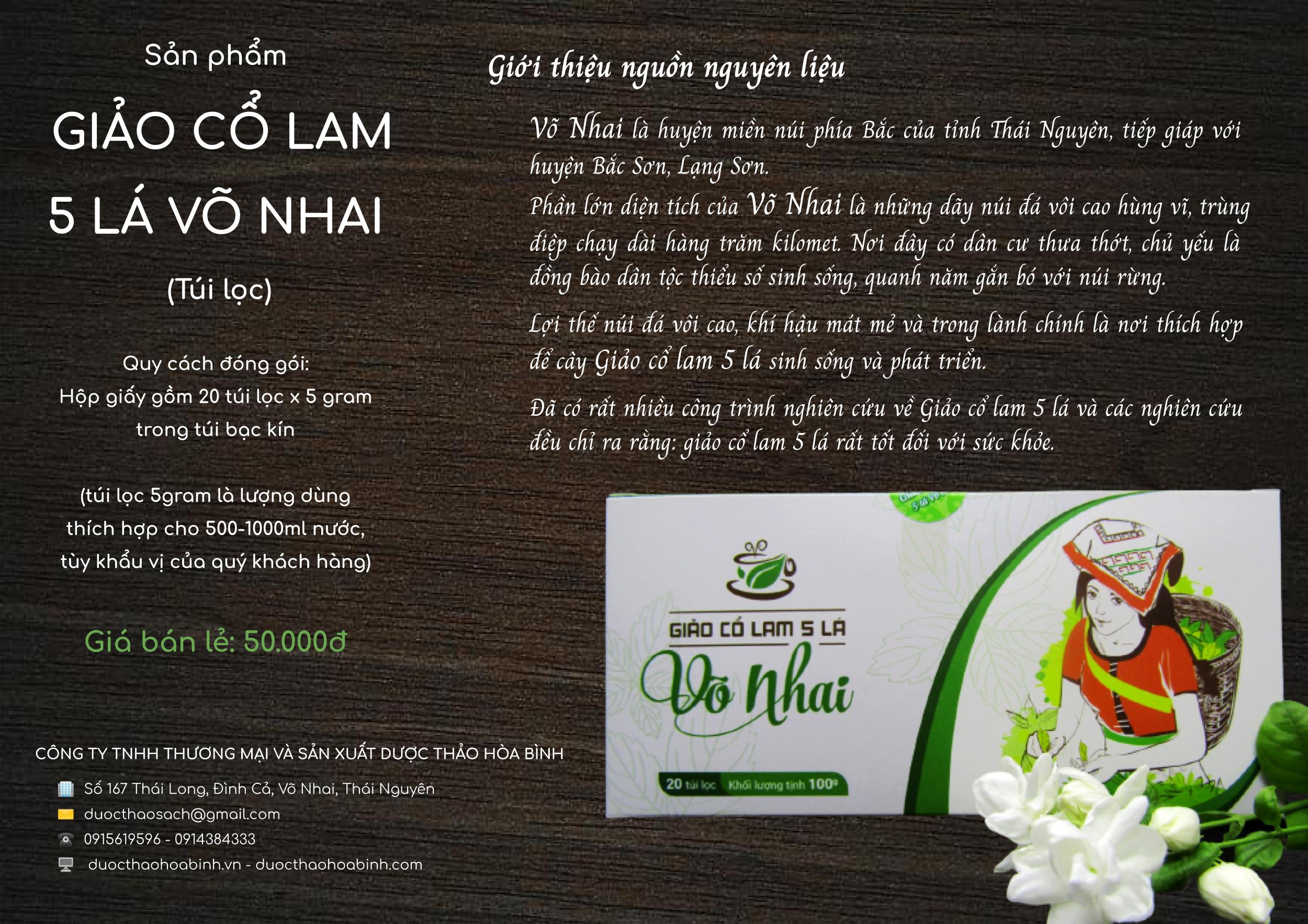 Trà Giảo cổ lam 5 lá Võ Nhai