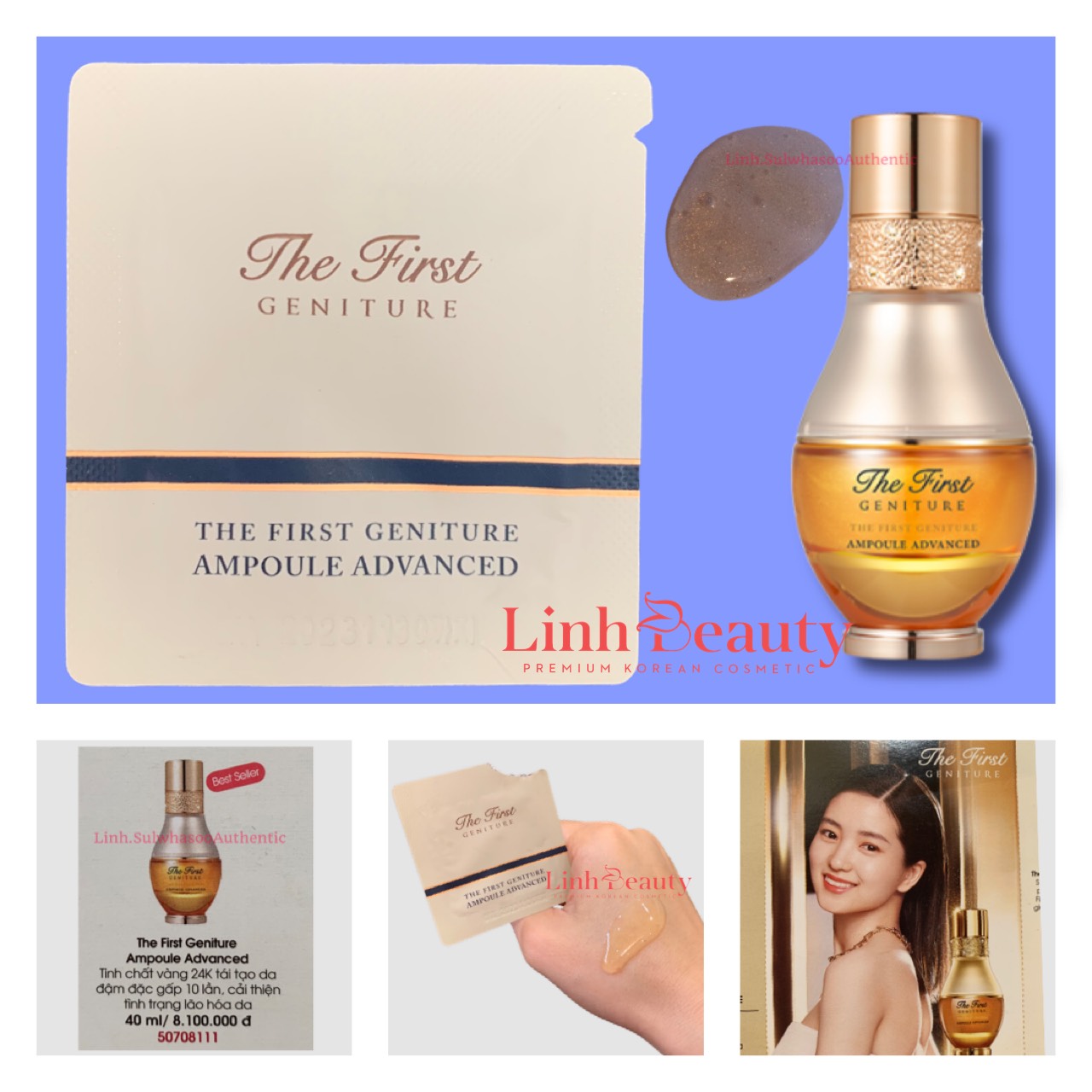 30 Gói tinh chất vàng 24K Ohui The First ampoule advanced 1ml