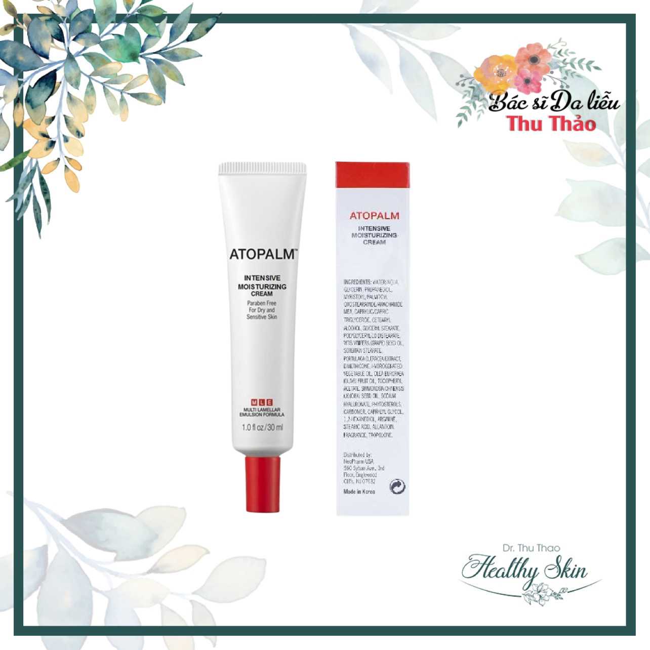 [30ML] KEM DƯỠNG HỖ TRỢ DA CHÀM ATOPALM INTENSIVE MOISTURIZING CREAM