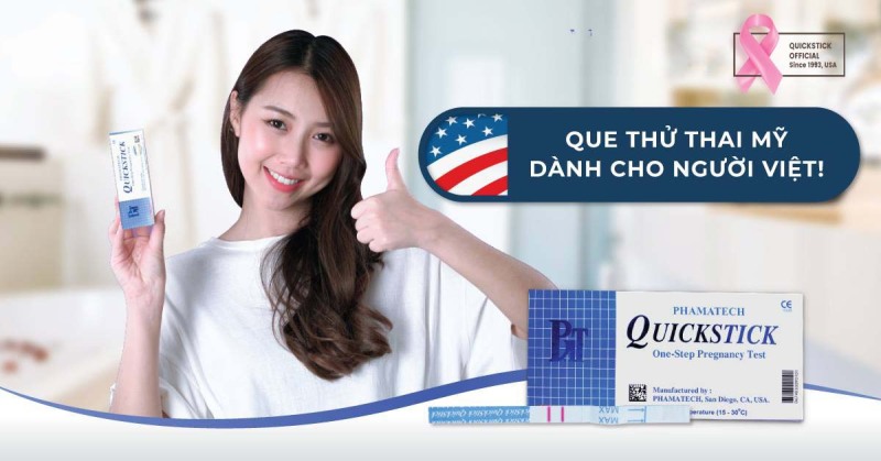 Que Thử Thai QuickStick Chính Hãng Từ Mỹ