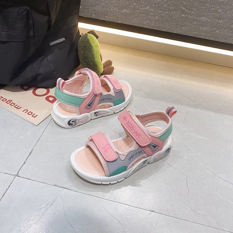 Sandal bé gái đi đi học, đi chơi, da mềm, êm chân size 30-37 - sd02