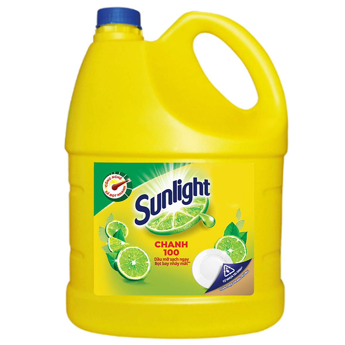 Nước Rửa Chén Sunlight Chanh 3.6kg Công Nghệ Mới Dạng Chai