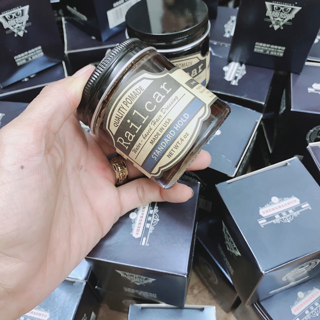 Sáp Vuốt Tóc Railcar Quality Pomade 100gr. Tạo Kiểu, Giữ Nếp Cho Tóc.