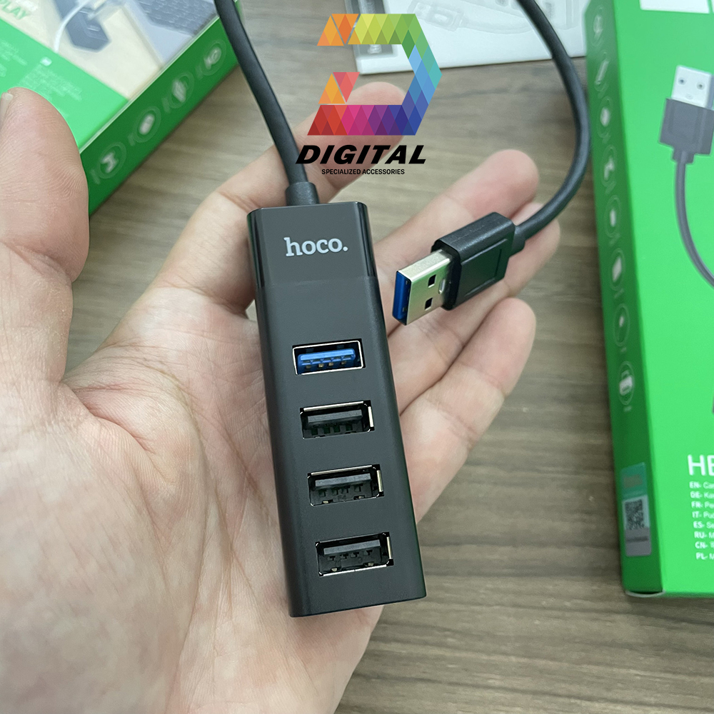 Bộ Chia Cổng USB 2.0, USB 3.0 Hoco HB25 Chính Hãng